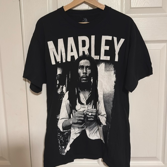 Bob Marley Black T Shirt Men’s Large - Picture 1 of 3